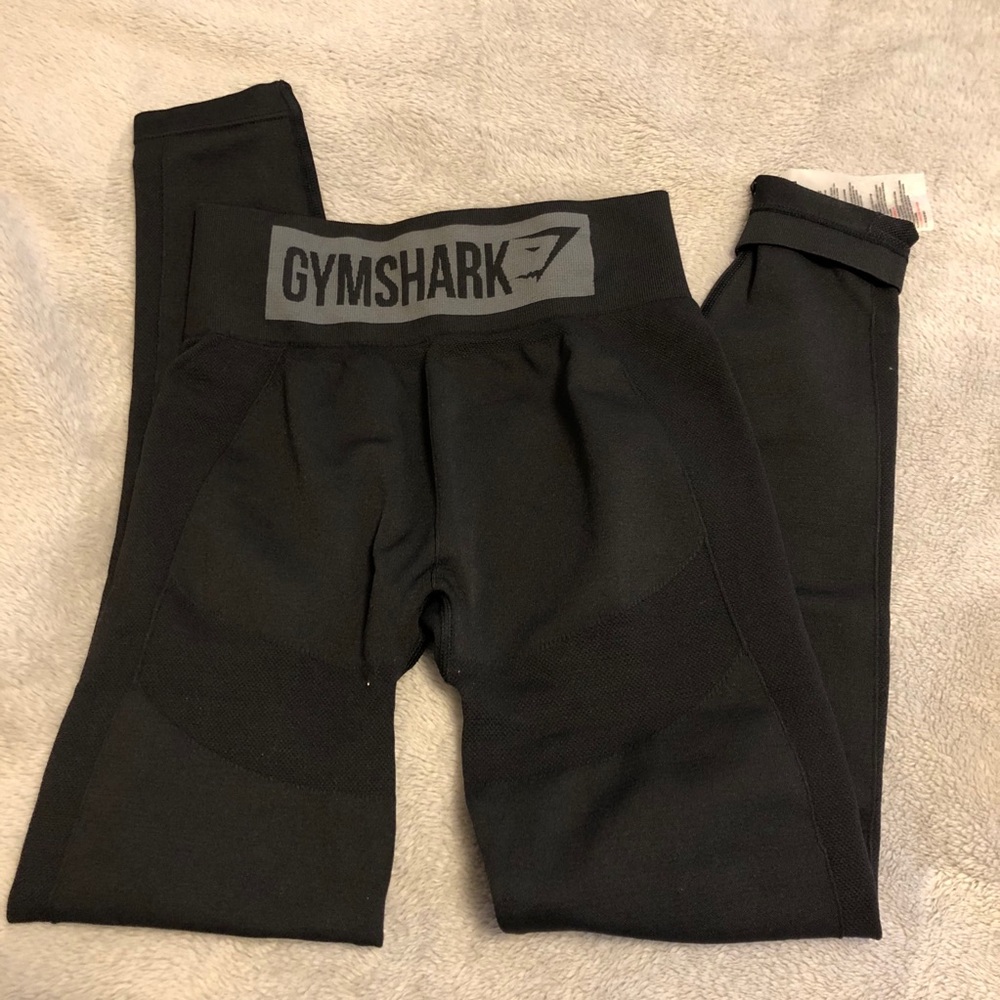 NEW! Gymshark Flex High Waisted Black/Gray Legging - Picture 3 of 6